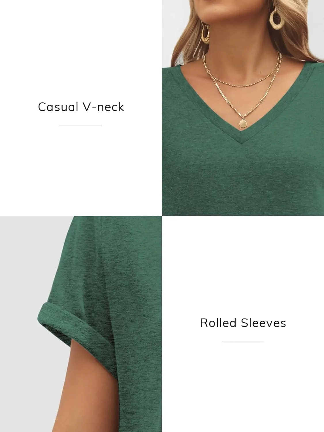 ATHMILE T Shirts Short Sleeve V Neck Tees for Women Fashion Tops Trendy Lightweight Casual Summer Outfits Clothes 2025 Beach