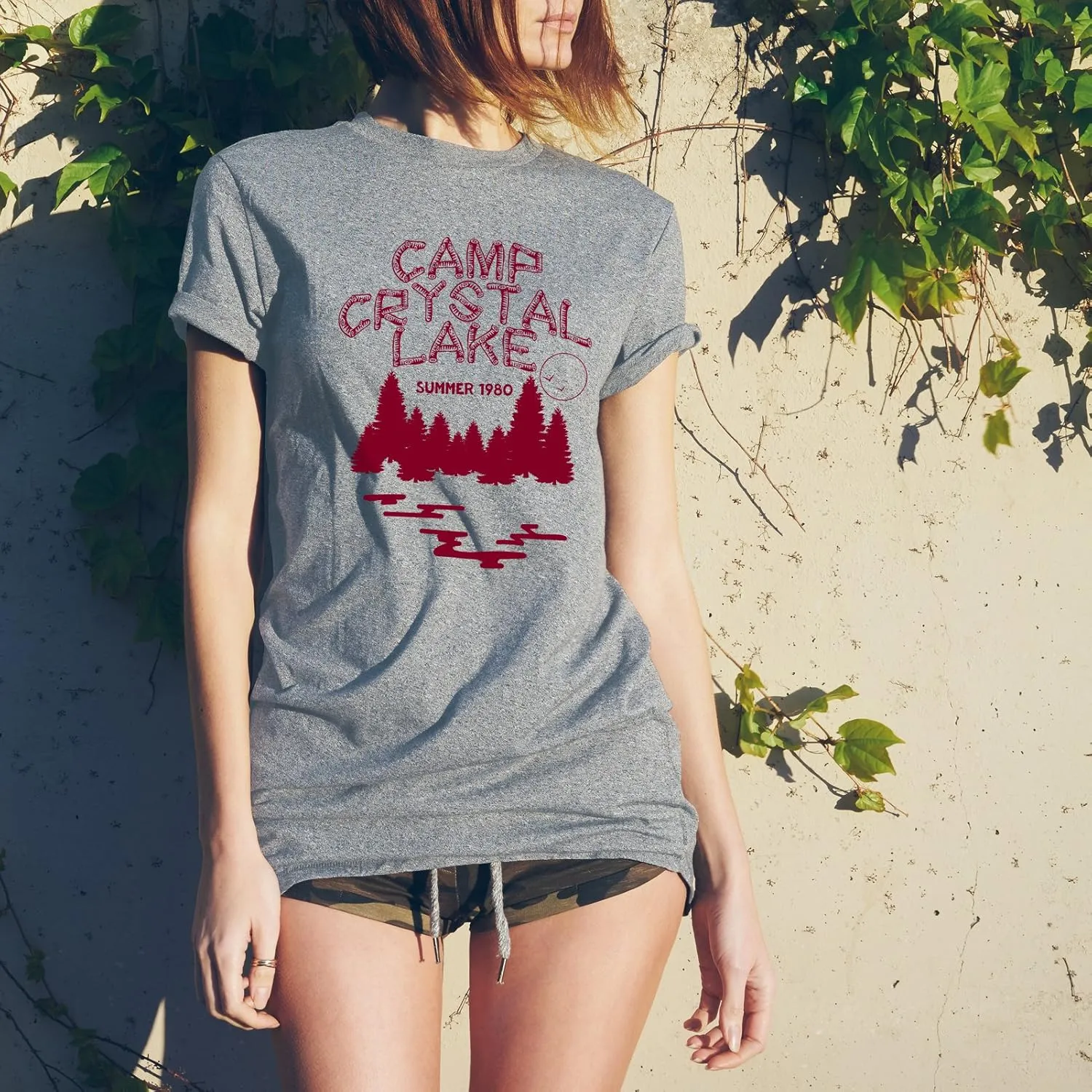 Camp Crystal Lake - Funny 80s Horror Movie Halloween T Shirt