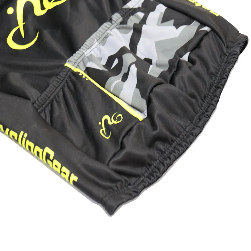 FAEMINO Yellow Fleece Retro Cycling Vest