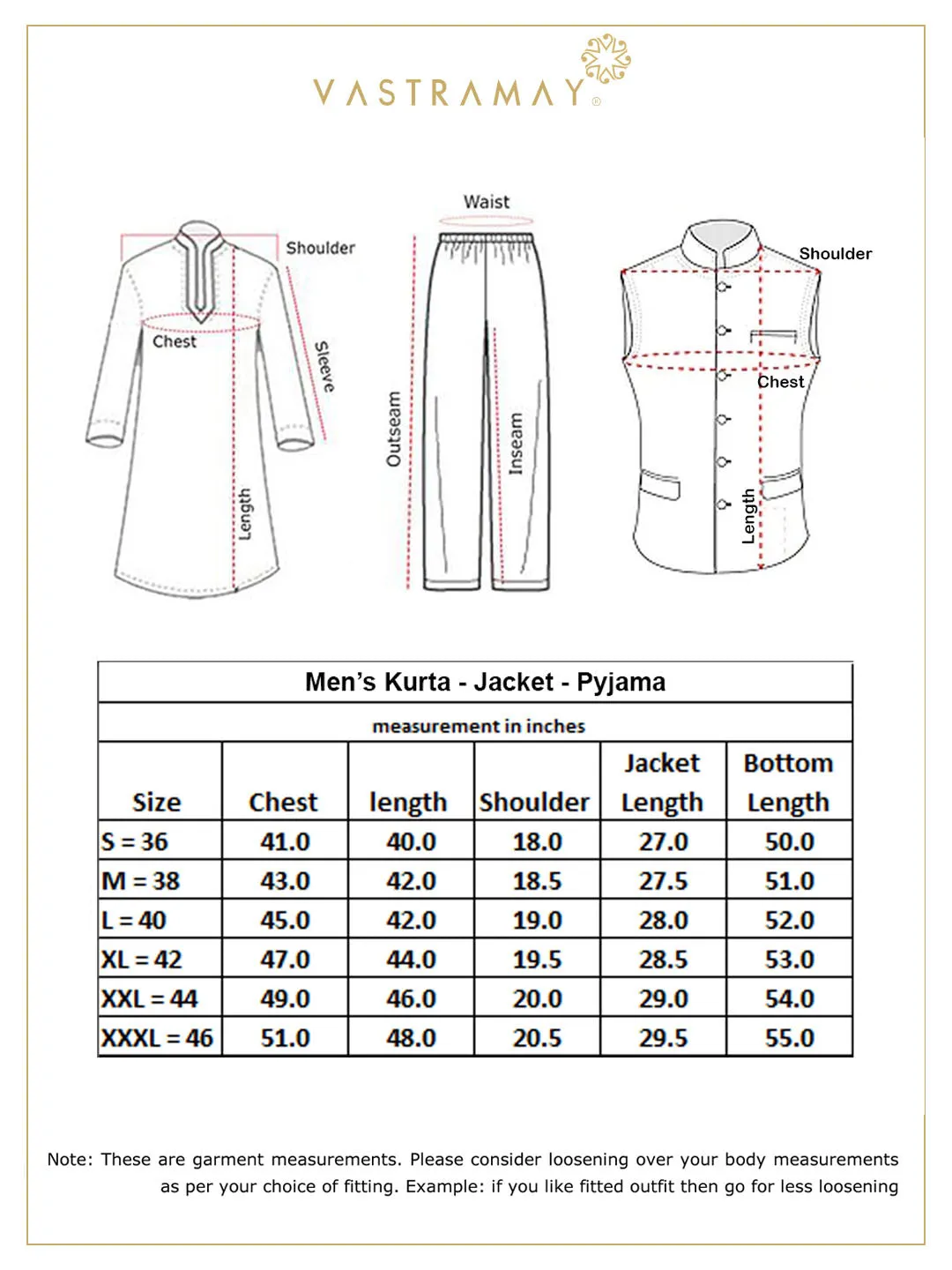 Jashvi Men's Onion Pink Mirror Jacket With Kurta Pyjama Set