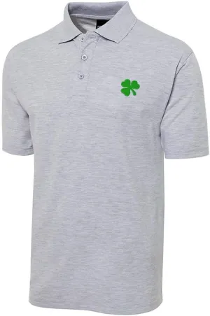 Men's Embroidered Polo Shirt Irish Shamrock Embroidery Short Sleeve Regular-Fit Advantage Performance Shirts
