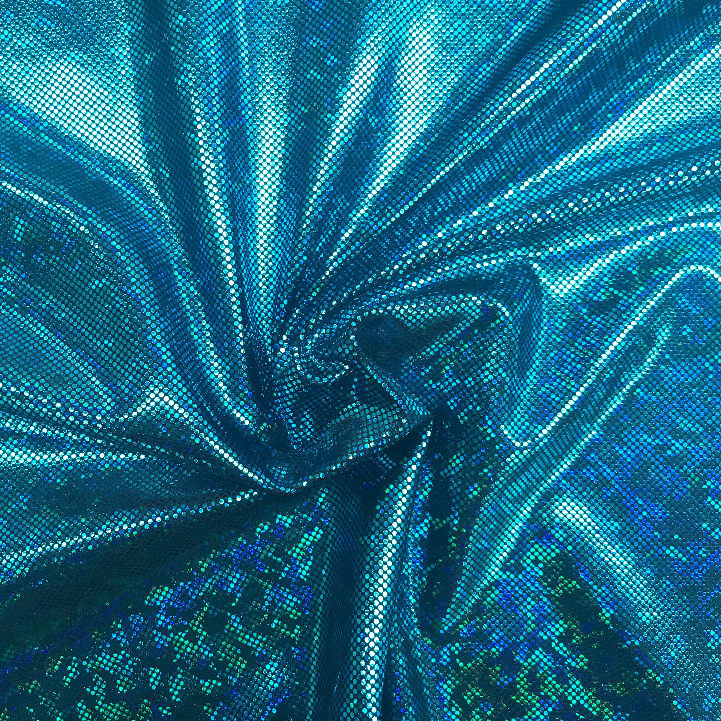 Shattered Glass Spandex - Aqua / Black