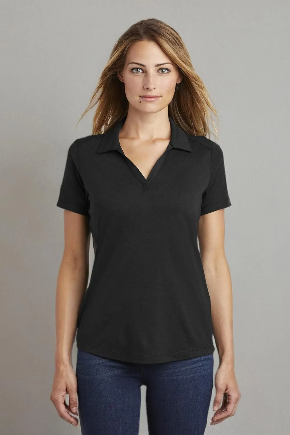 SPORT-TEK Women's PosiCharge Tri-Blend Wicking Polo LST405