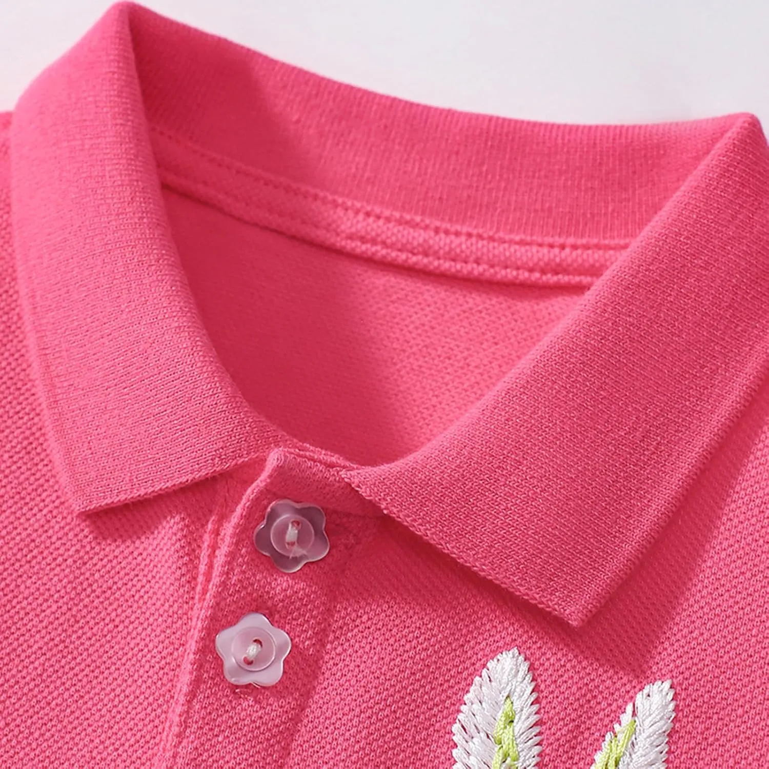 Toddler Baby Girls Polo Dress Cherry Embroidered Short Sleeve Pleated Tennis Dress A-Line Playwear Sundress