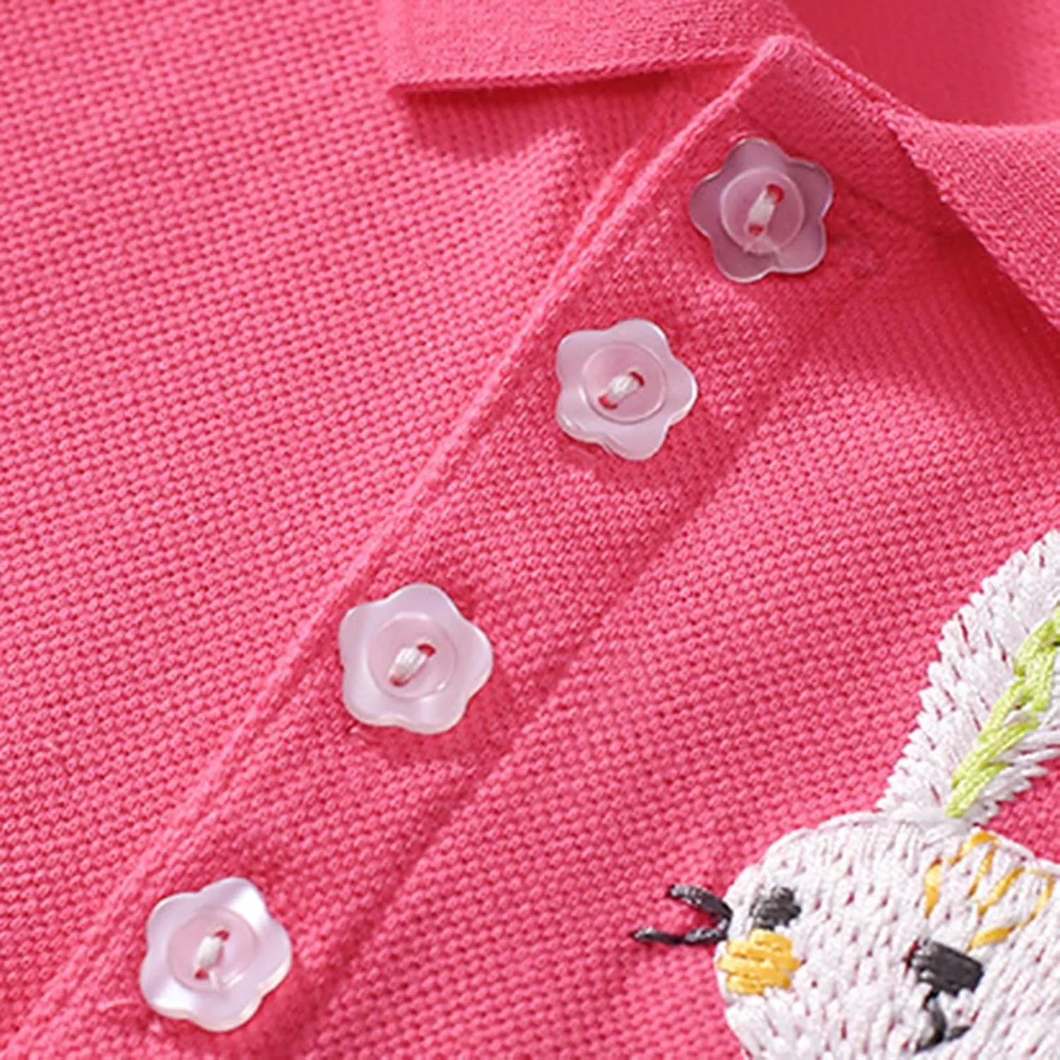 Toddler Baby Girls Polo Dress Cherry Embroidered Short Sleeve Pleated Tennis Dress A-Line Playwear Sundress